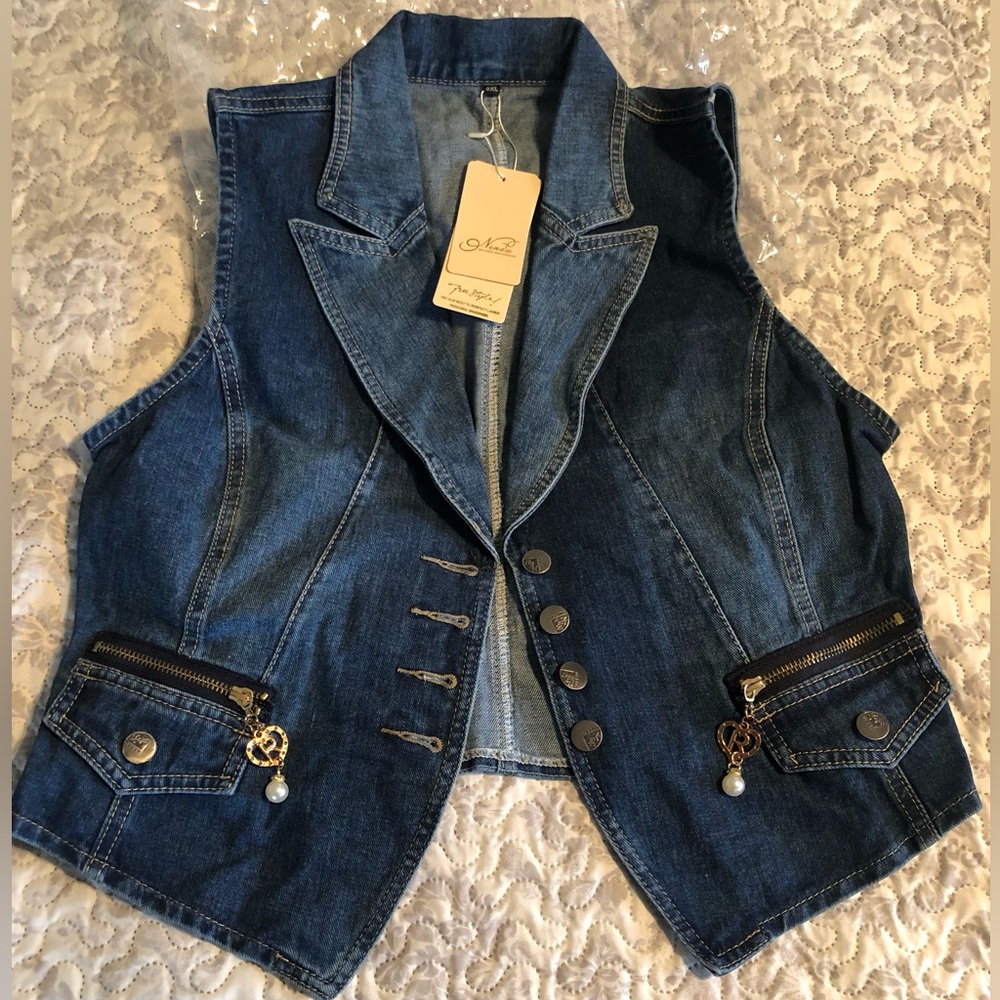 Ladies Denim Vest